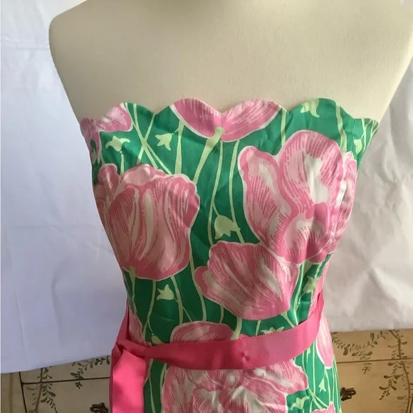 Lilly Pulitzer Tulip Dress, Never worn. Classic Lilly. - Picture 4 of 6